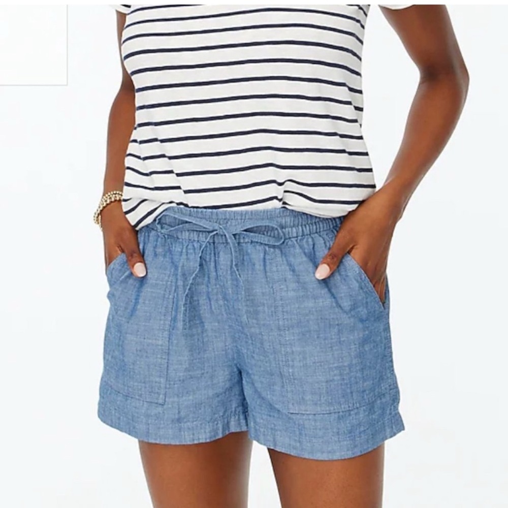 J. Crew Light Blue Chambray Shorts